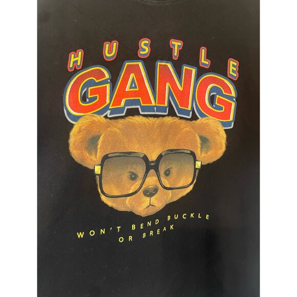 Hustle Gang Bear Glasses Black Men's XL - Picture 2 of 7